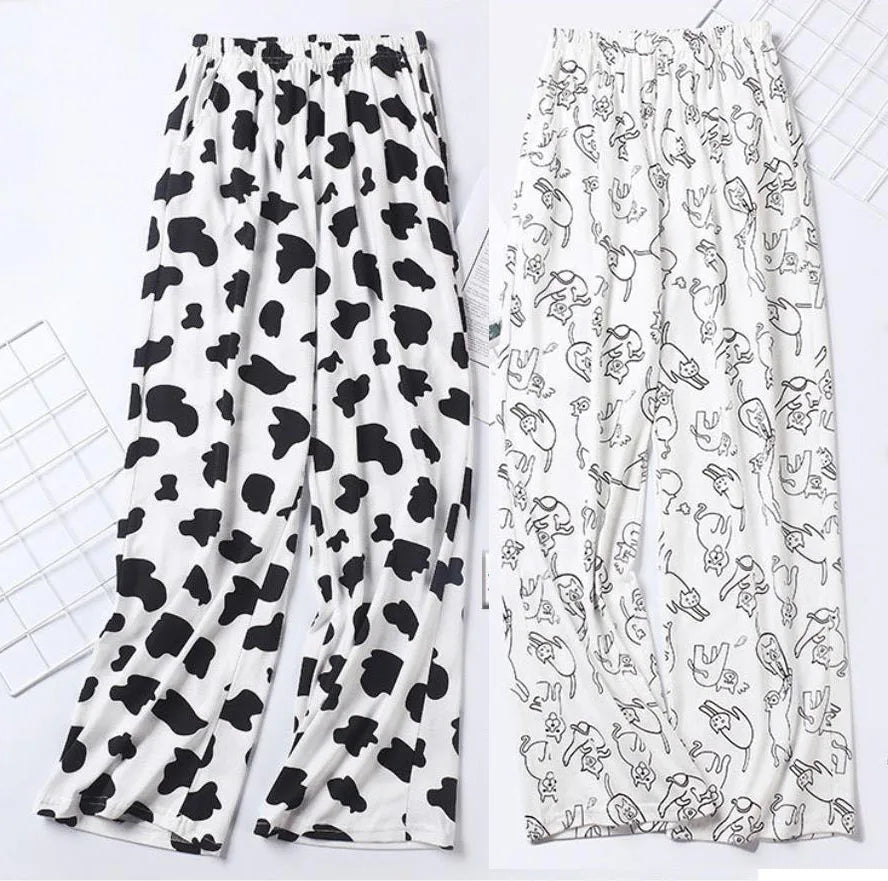 Cow Print Sleep Pants