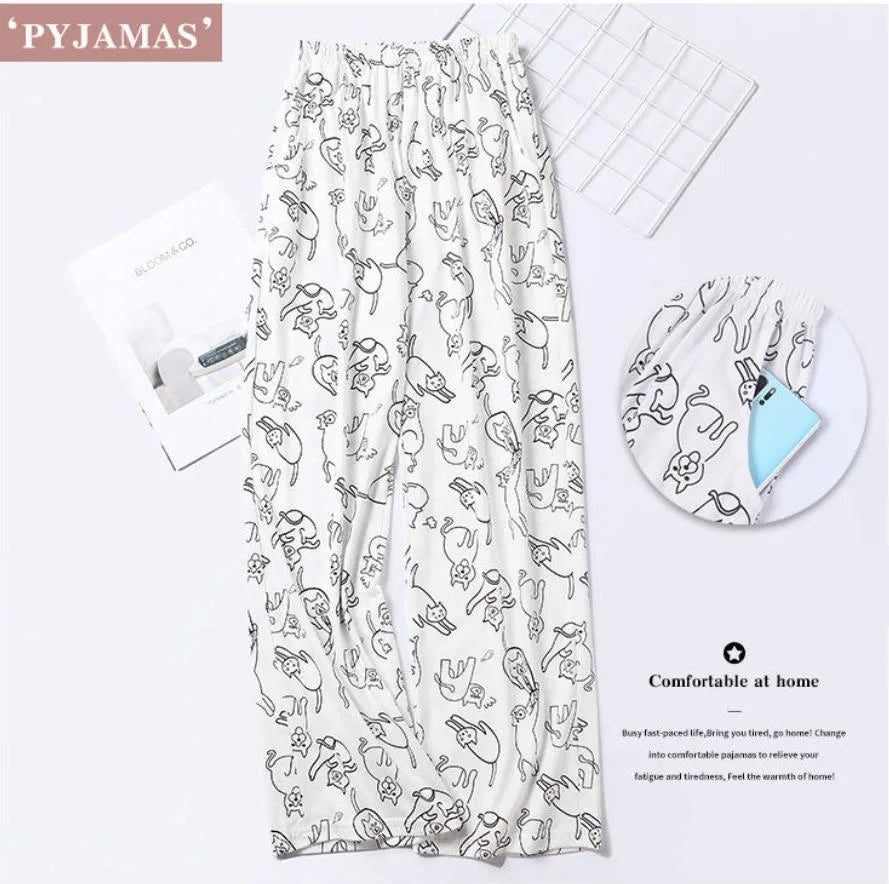 Cow Print Sleep Pants
