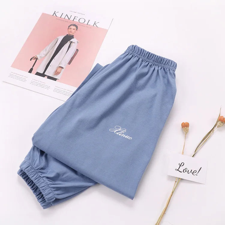 Plus Size Cotton Pajama Pants