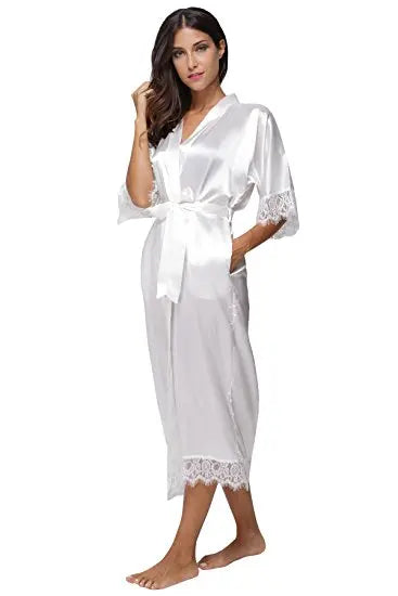 Elegant Satin Long Robe