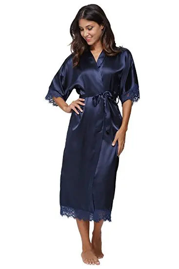 Elegant Satin Long Robe