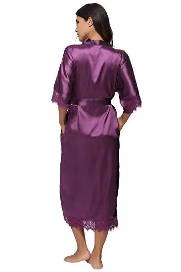 Elegant Satin Long Robe