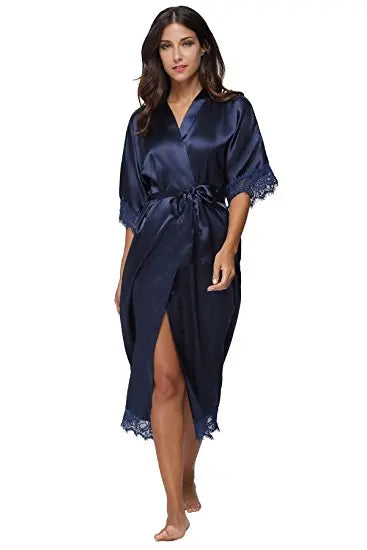 Elegant Satin Long Robe