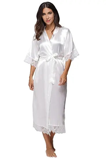 Elegant Satin Long Robe