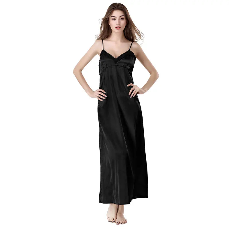 Elegant Long Lace Nightdress