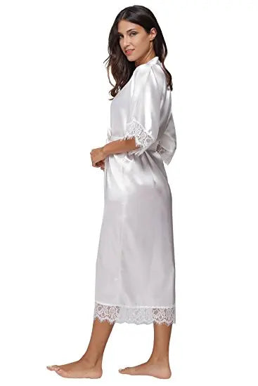 Elegant Satin Long Robe