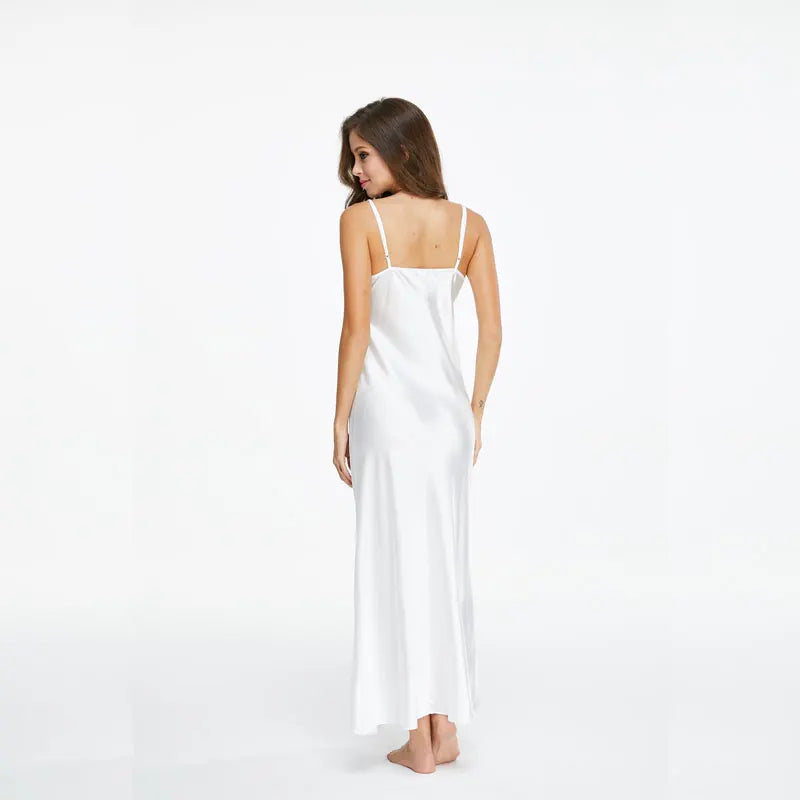 Elegant Long Lace Nightdress