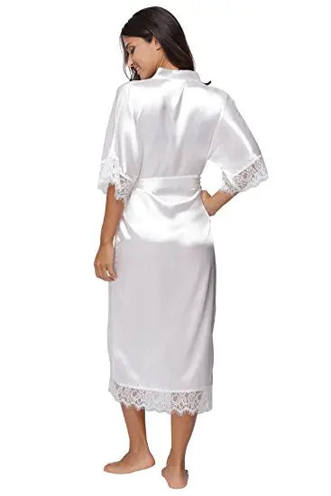 Elegant Satin Long Robe