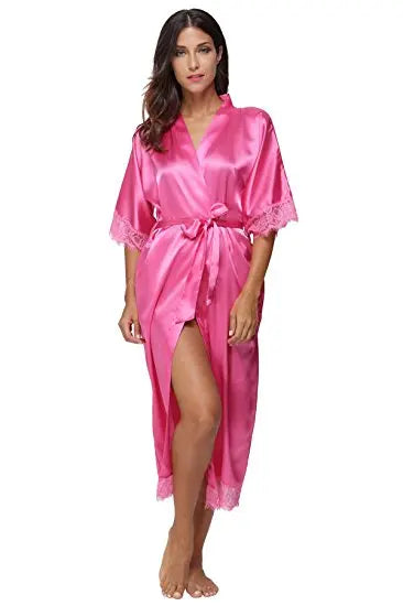 Elegant Satin Long Robe
