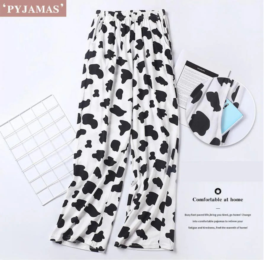 Cow Print Sleep Pants