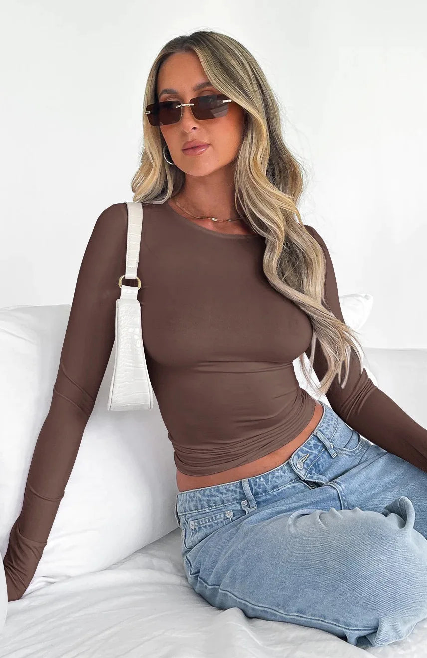 Women's Slim Long-Sleeve Top
