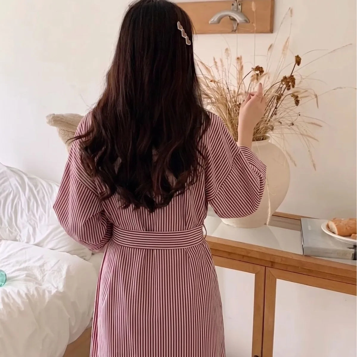Lace Patchwork Kimono Robe