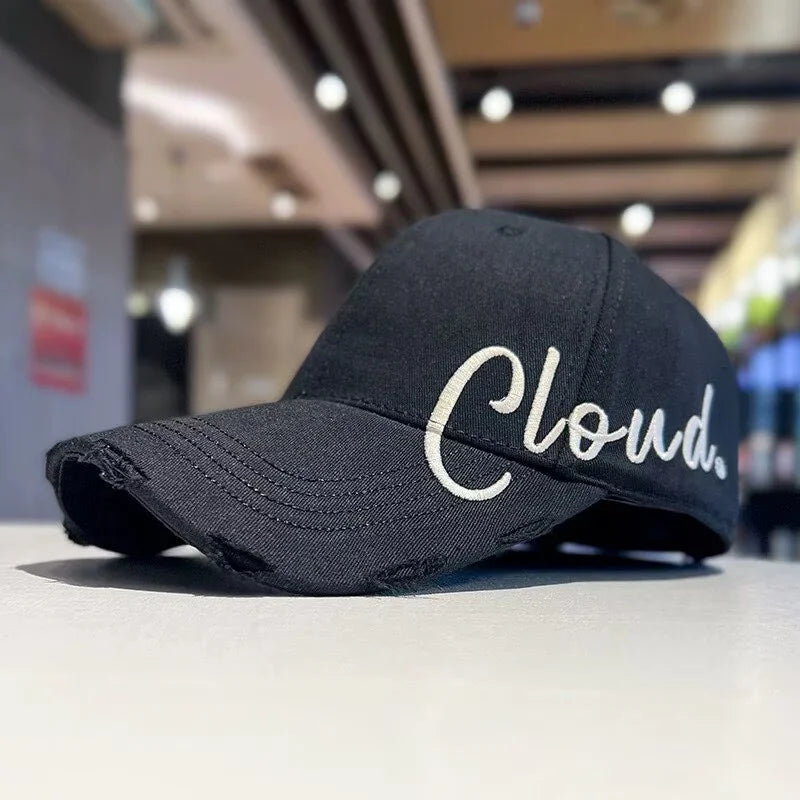 Wide-Brim Baseball Cap