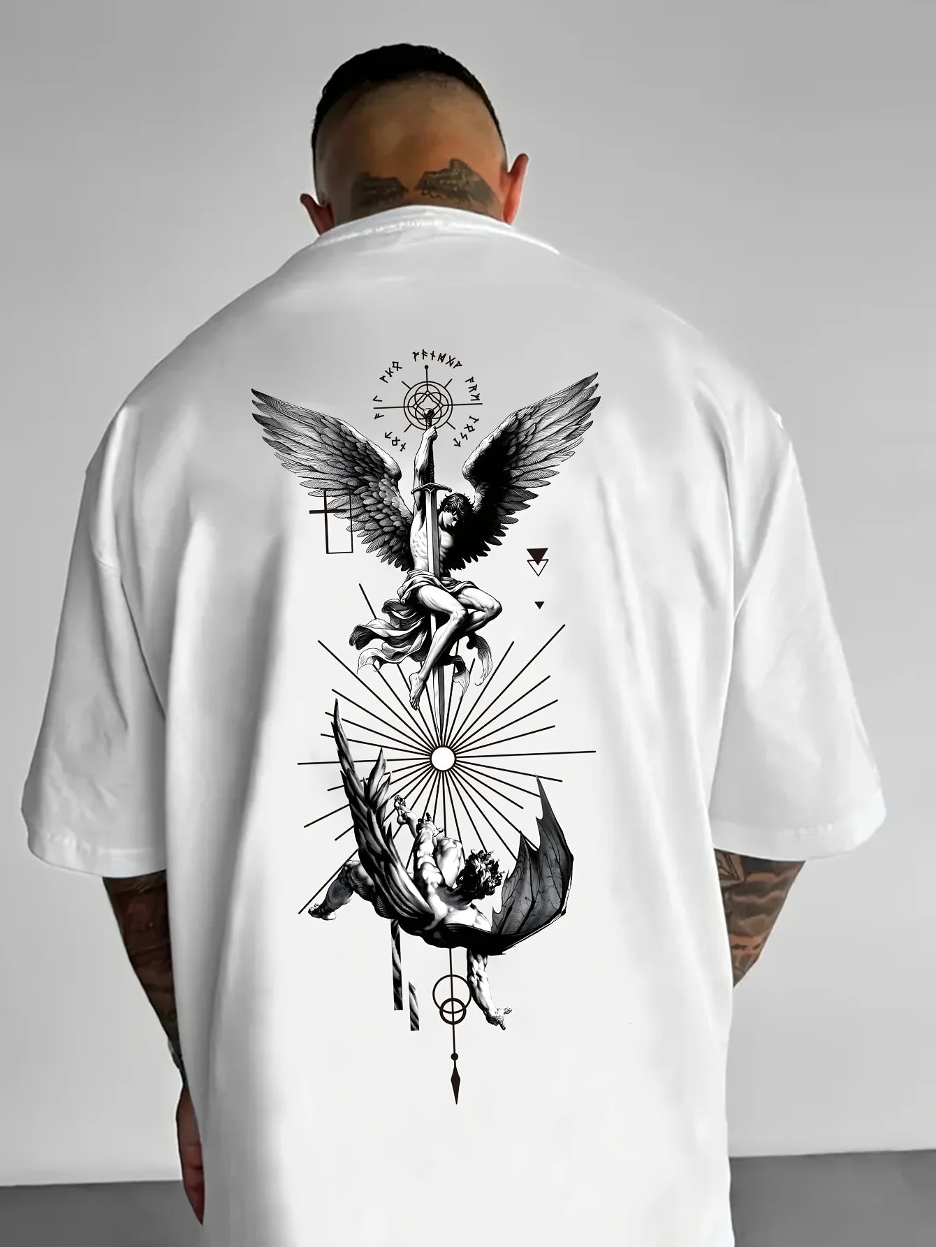 Best-selling Art Wing Print 100% Cotton Men Woment T-shirt Summer Autumn Daily Outdoor Sports Casual Loose Street Short Sleeve