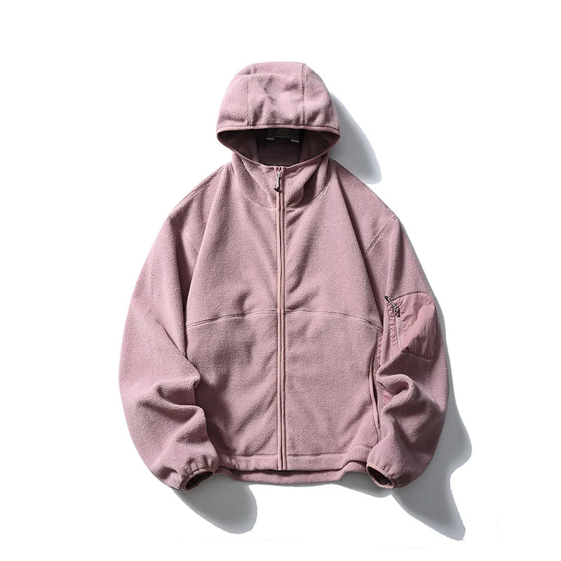 Outdoor Fleece Hooded Jacket