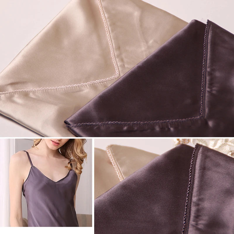 Cowl Neck Silk Nightgown
