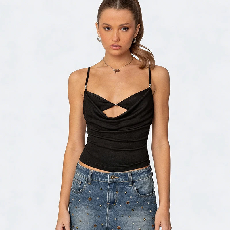 Hollow Out Sleeveless Top