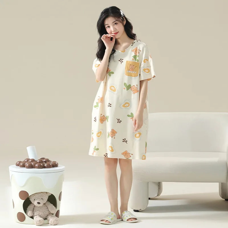 Plus Size Cotton Sleepshirt