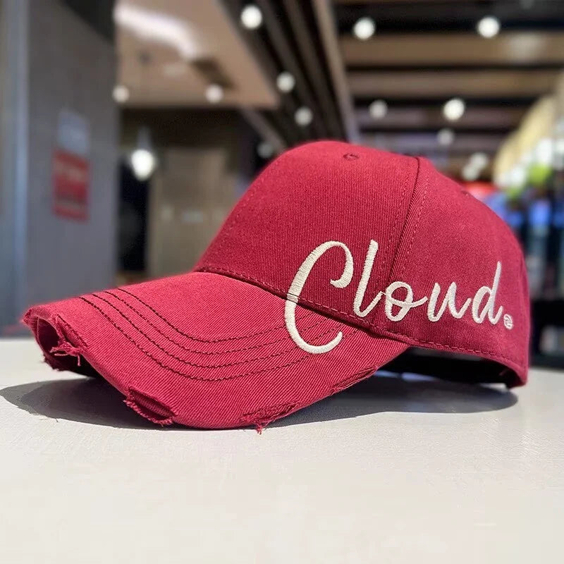 Wide-Brim Baseball Cap