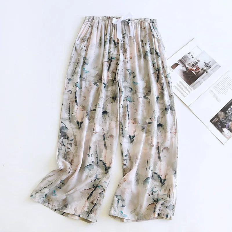 Plus Size Satin Pajama Pants