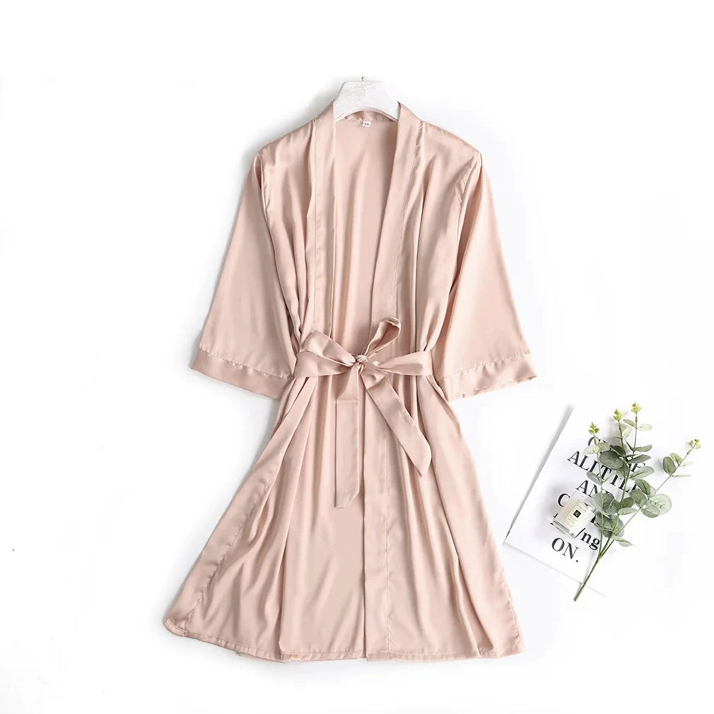 Rose Stripe Morning Robe