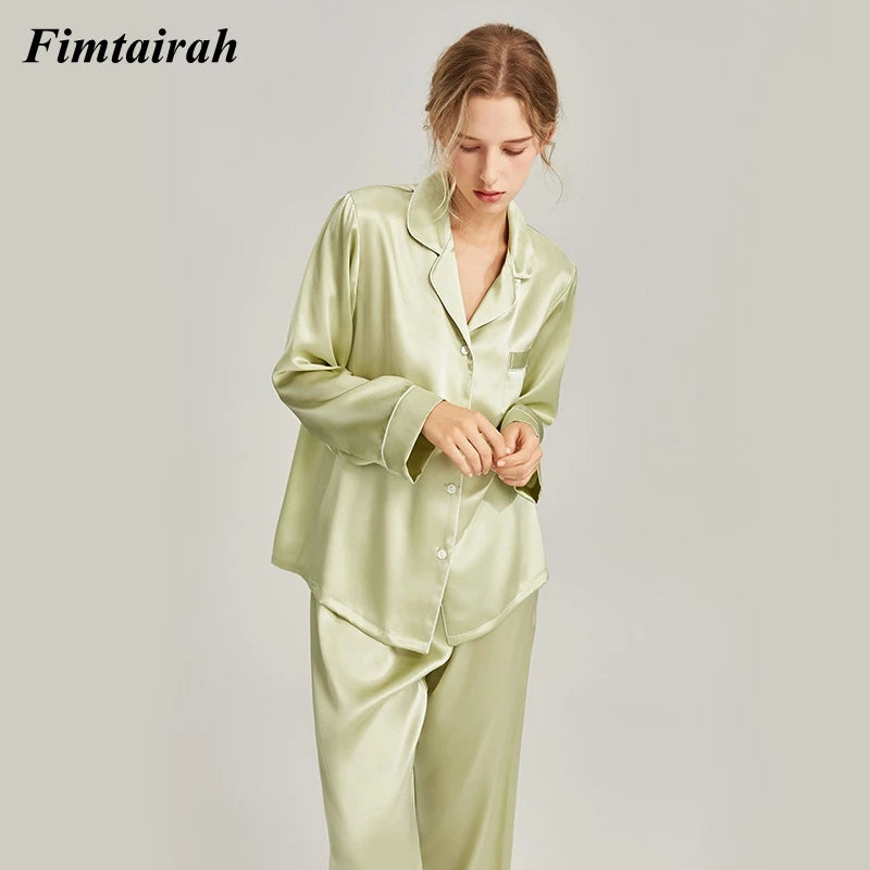 Satin Button Front Sleepshirt