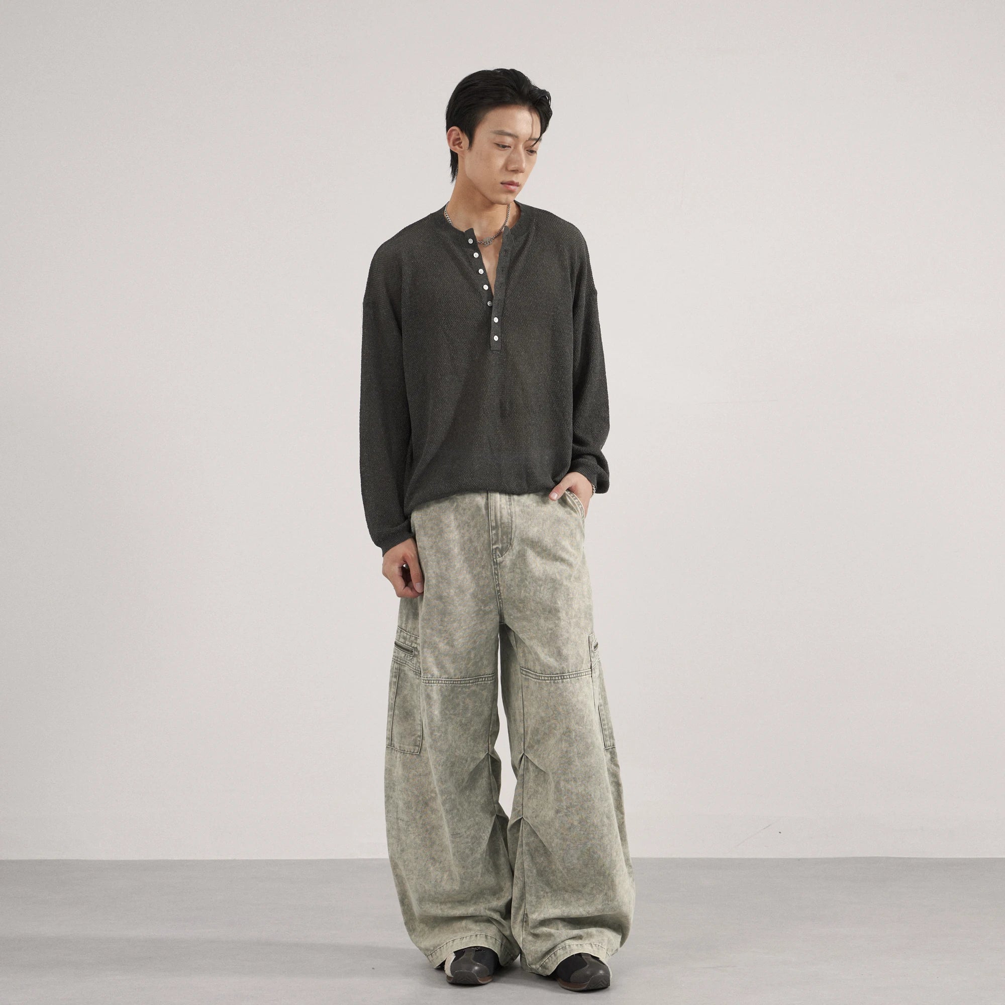 Vintage Multi-Pocket Cargo Jeans
