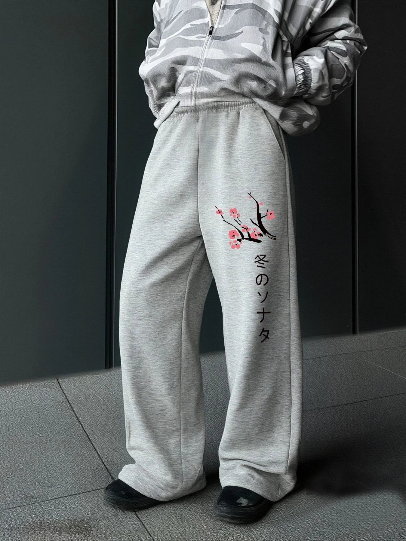 Japanese Dragon Wide-Leg Pants