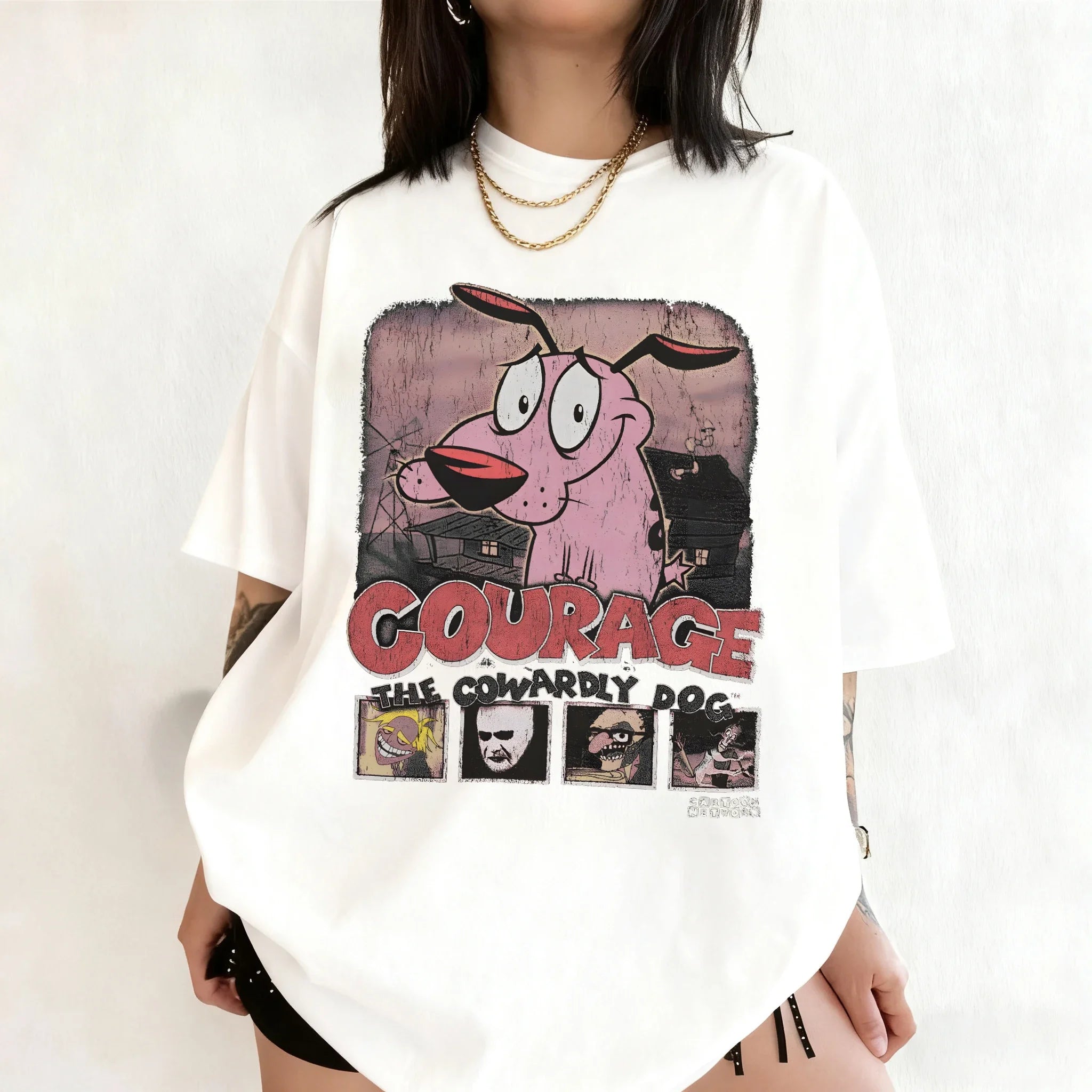 Courage Cowardly Dog Graphic Tee