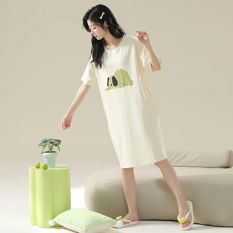 Plus Size Cotton Sleepshirt