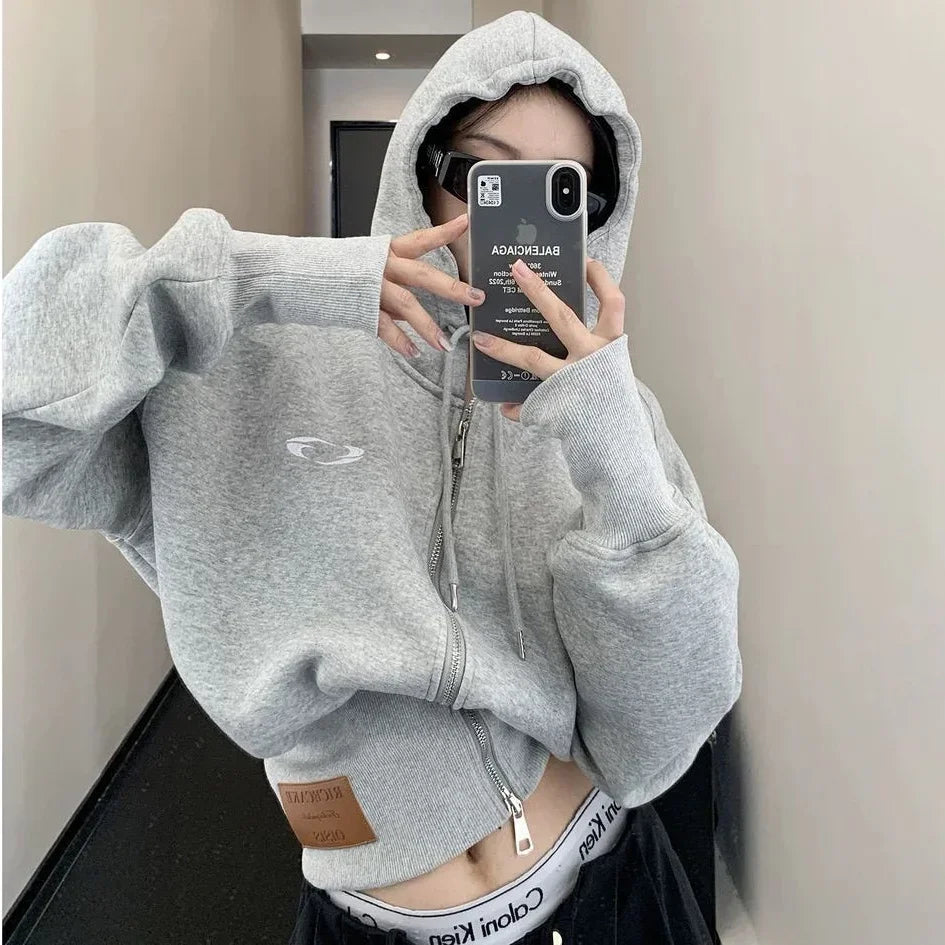 Vintage Washed Zip Hoodie