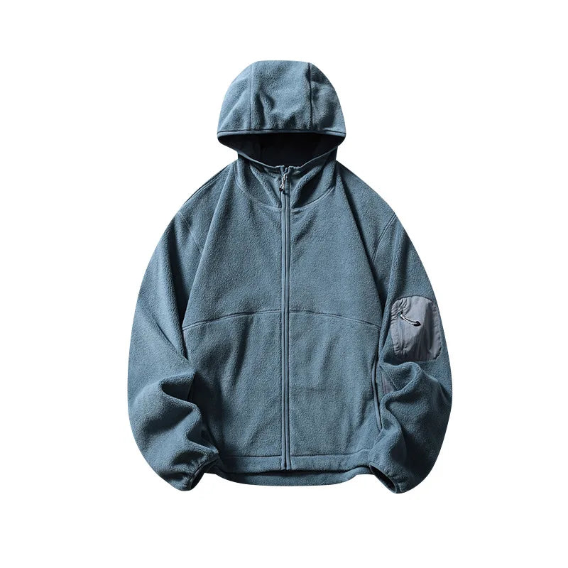 Outdoor Fleece Hooded Jacket