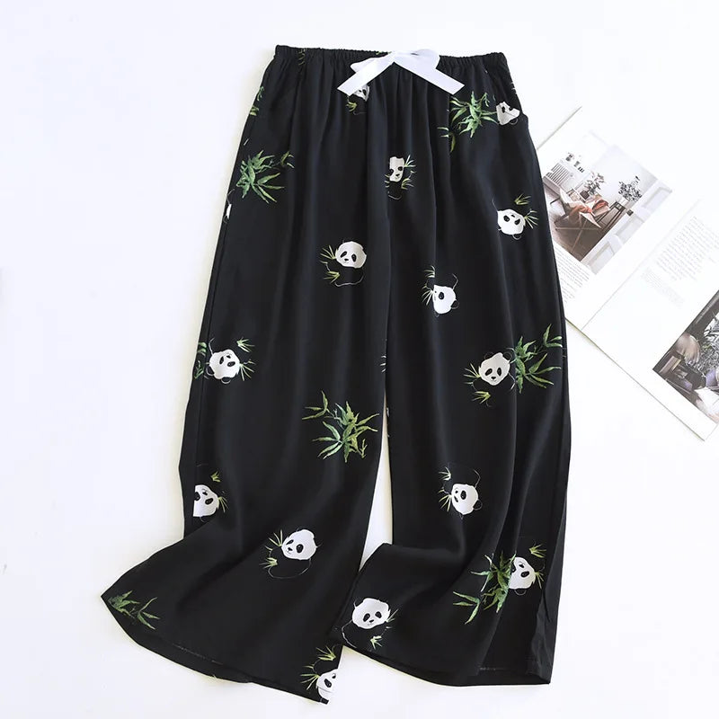 Plus Size Satin Pajama Pants