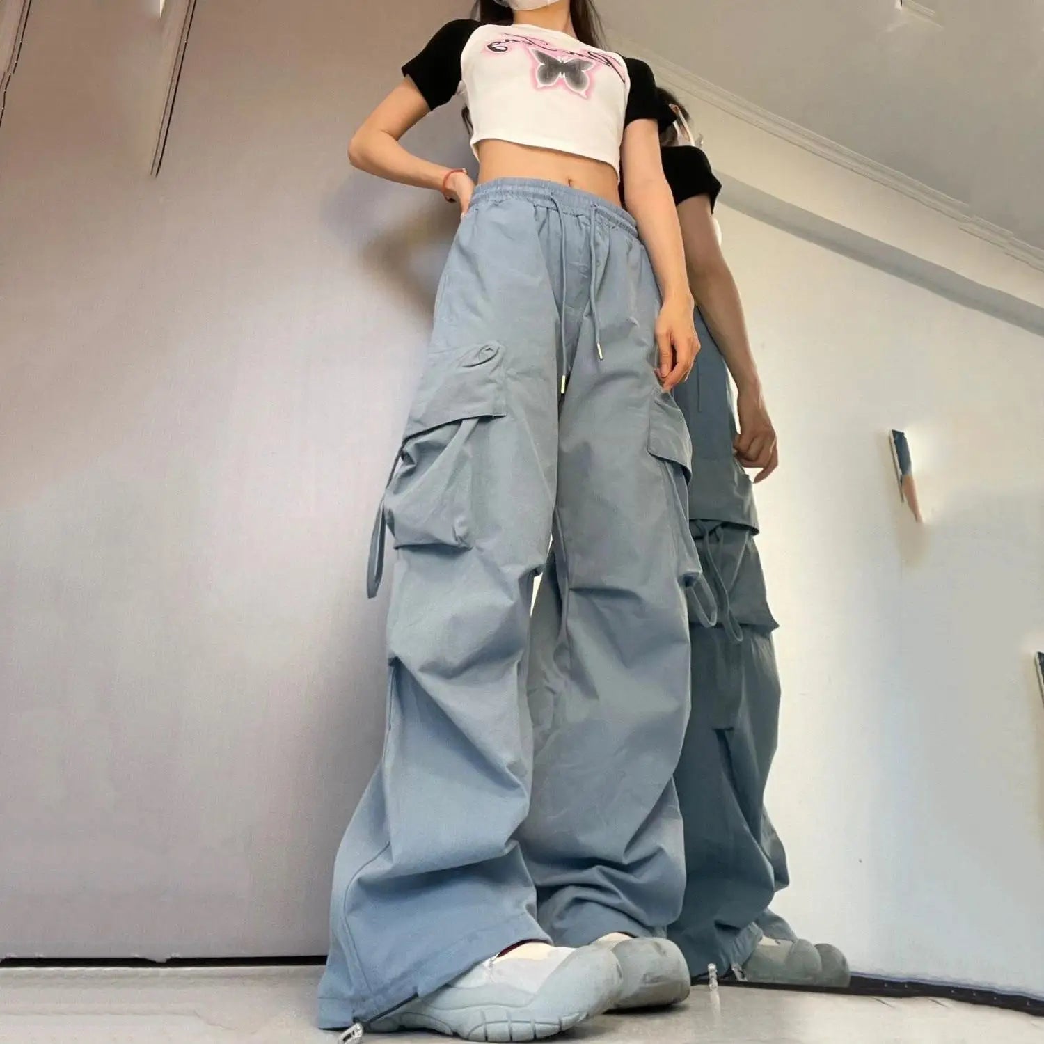 Y2K High-Waist Cargo Pants