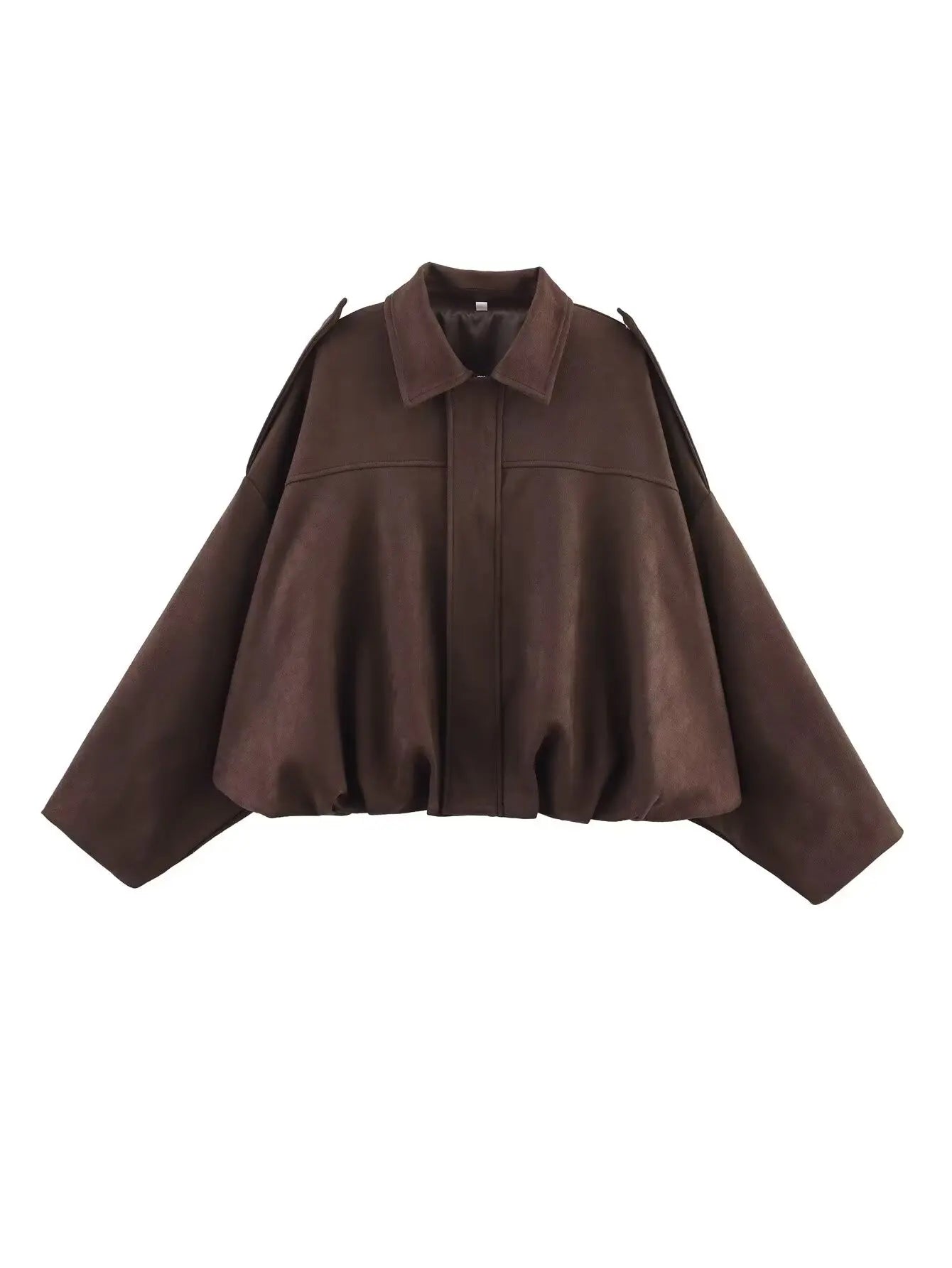 Green Suede Oversized Bomber
