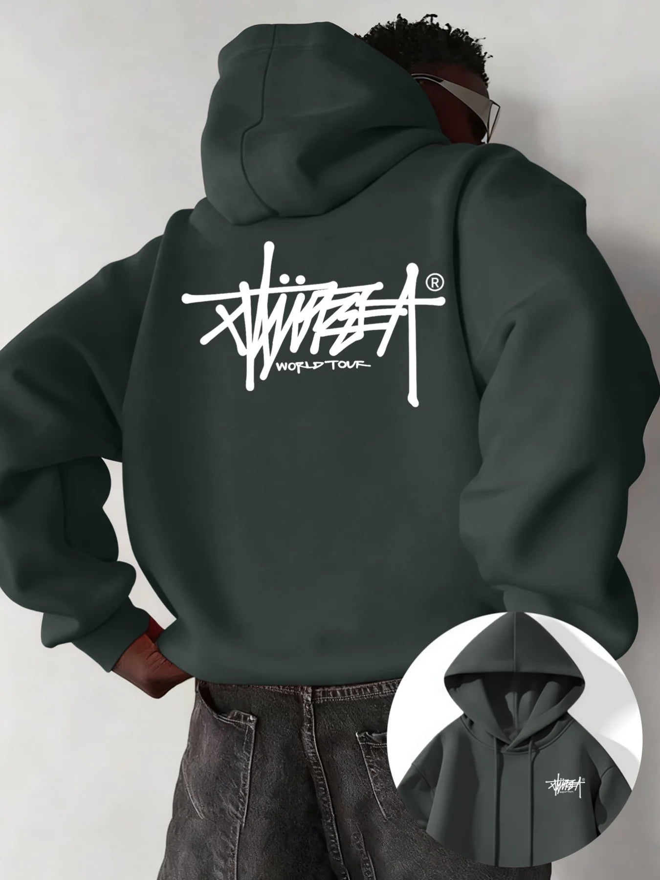 Urban Printed Pullover Hoodie