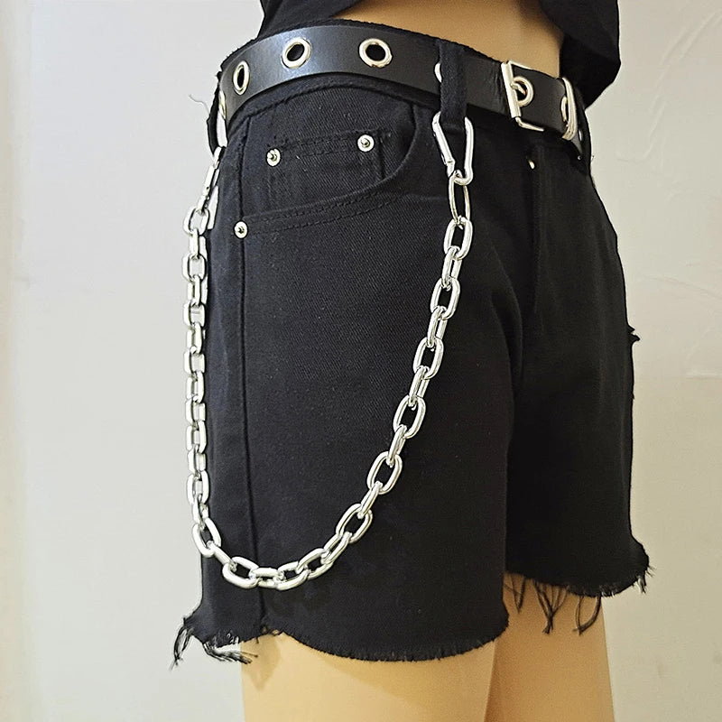 Punk Skull Chain Keychain
