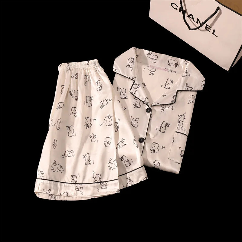 Cherry Print Cami Pajama Set