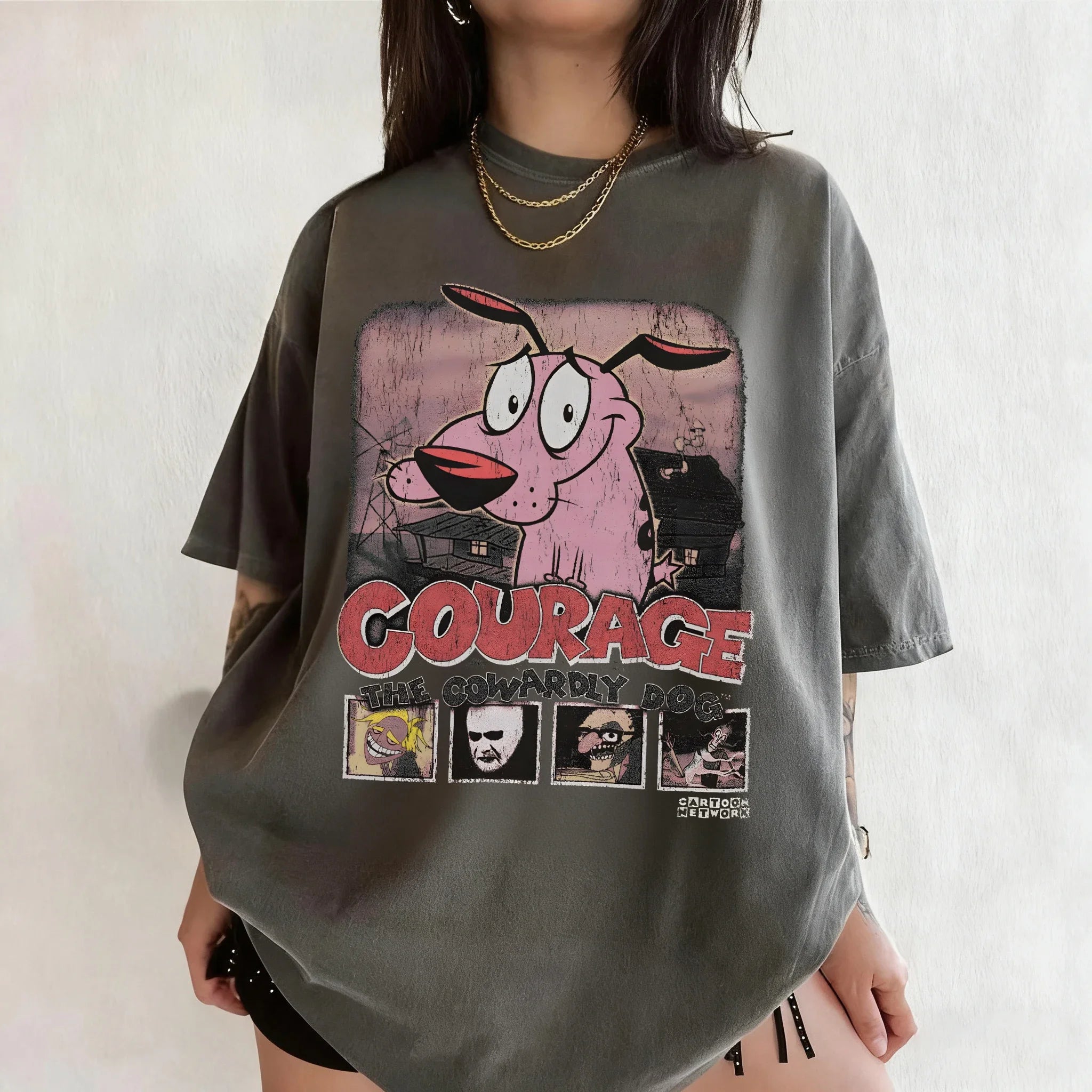 Courage Cowardly Dog Graphic Tee
