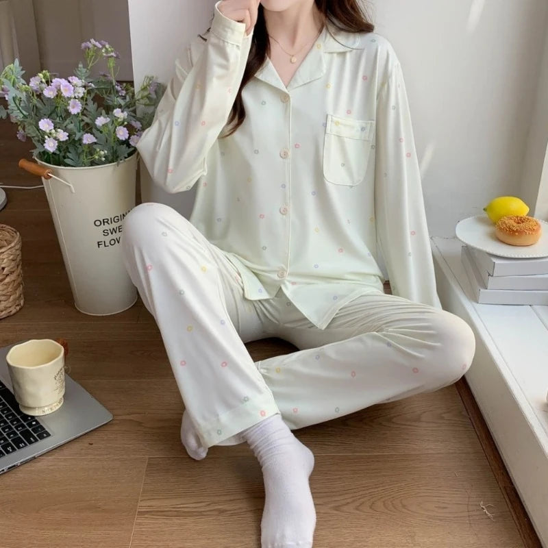 Bow Print Pajama Set