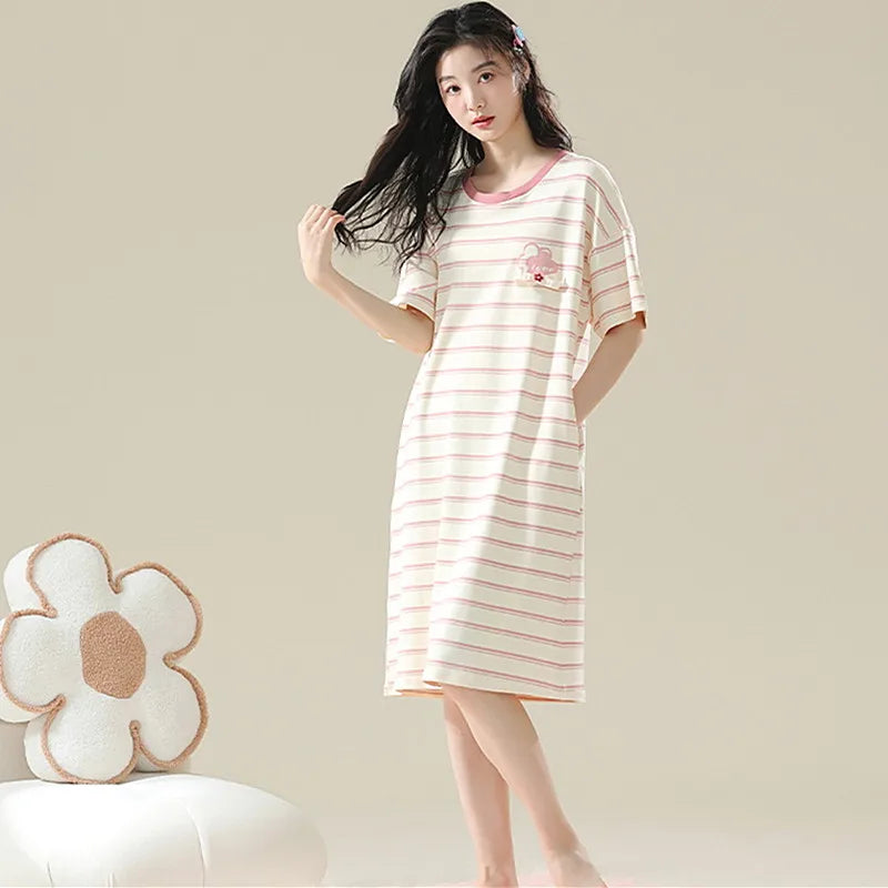 Plus Size Cotton Sleepshirt