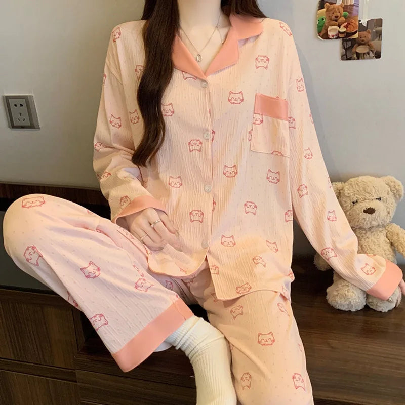 Butterfly Print Pajama Set