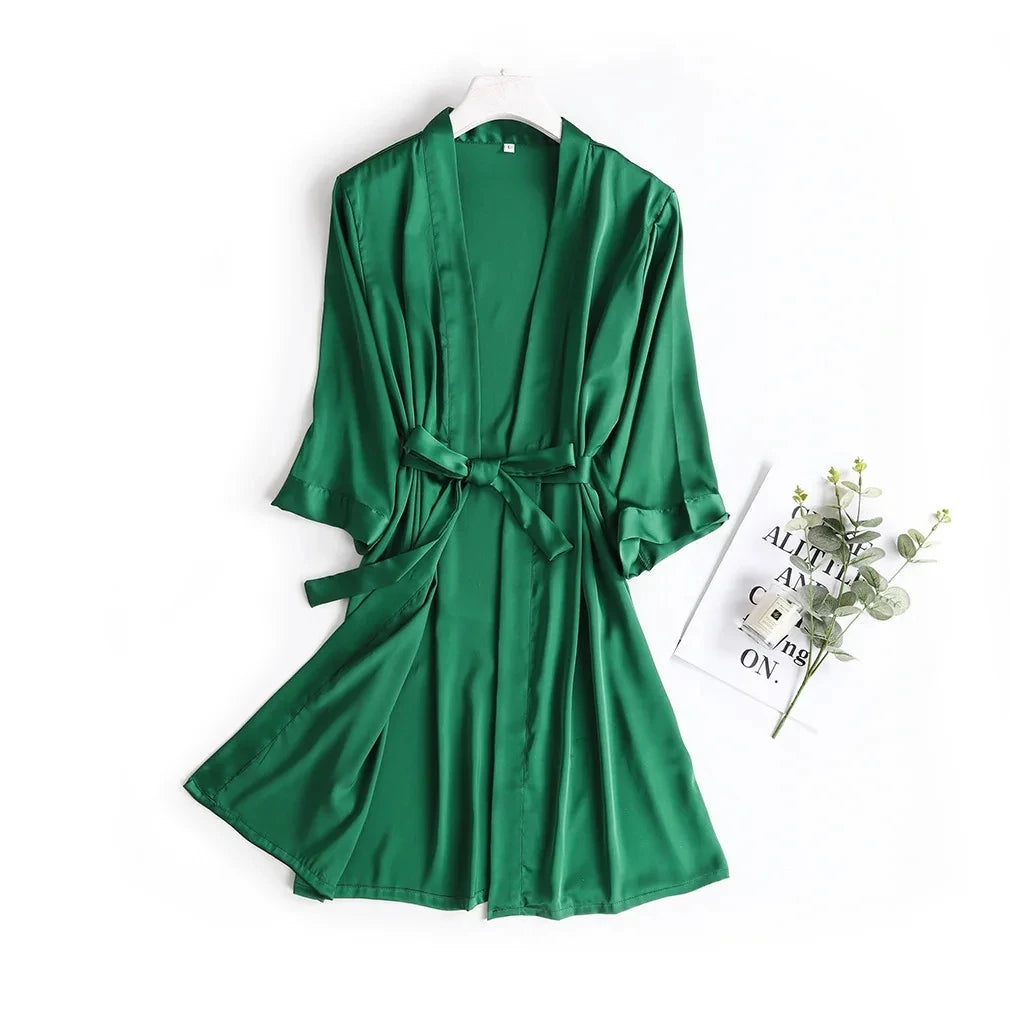 Rose Stripe Morning Robe