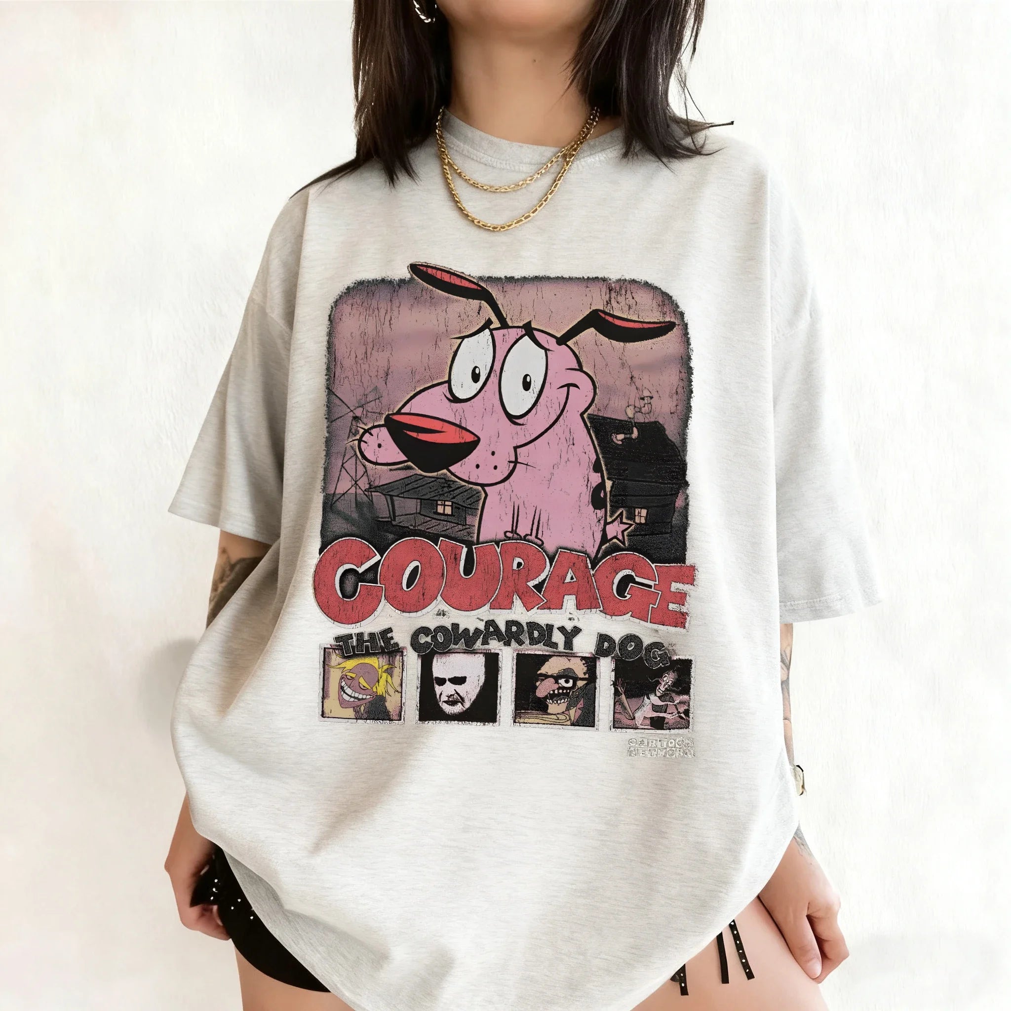 Courage Cowardly Dog Graphic Tee