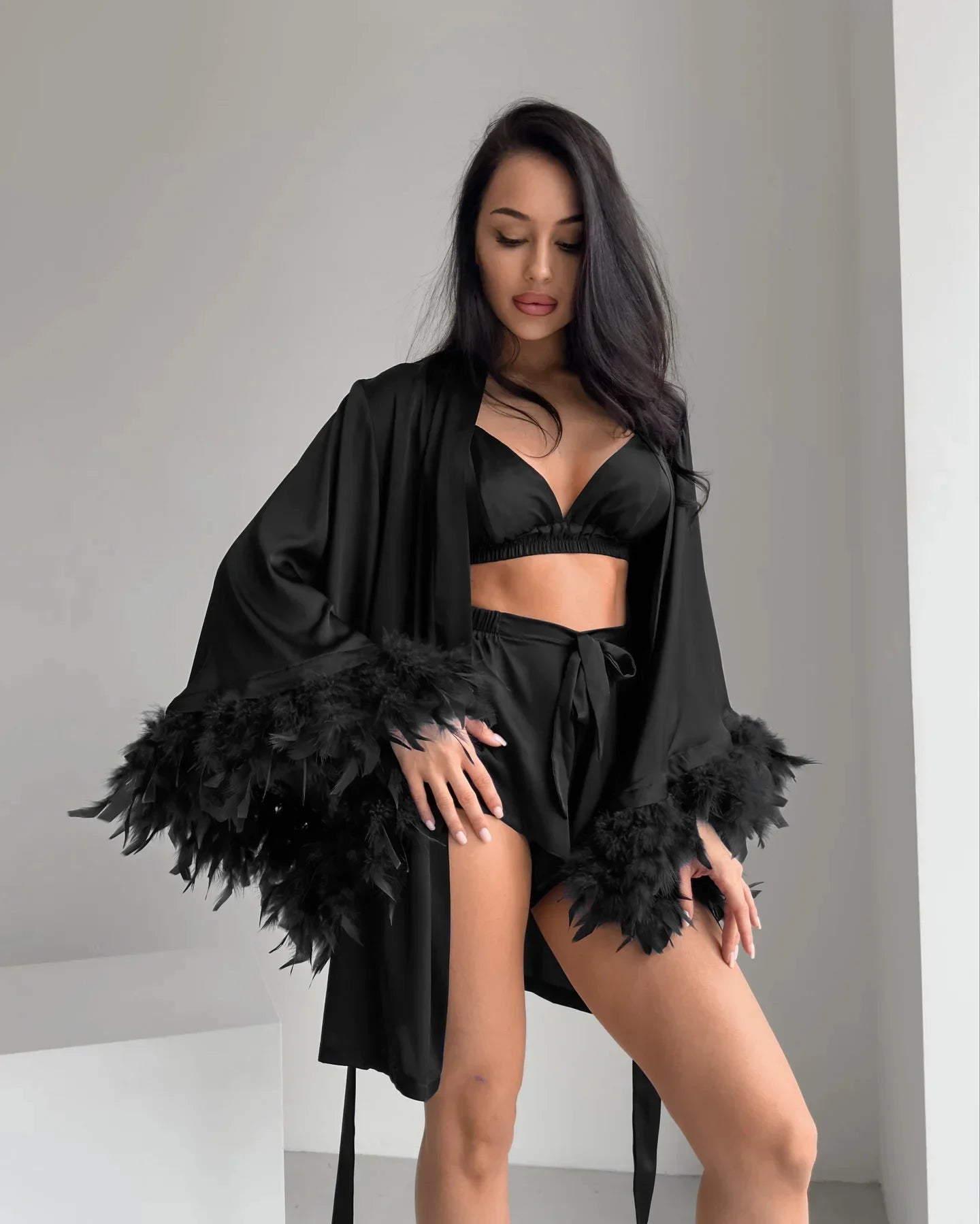 Luxury Silk Satin Robe