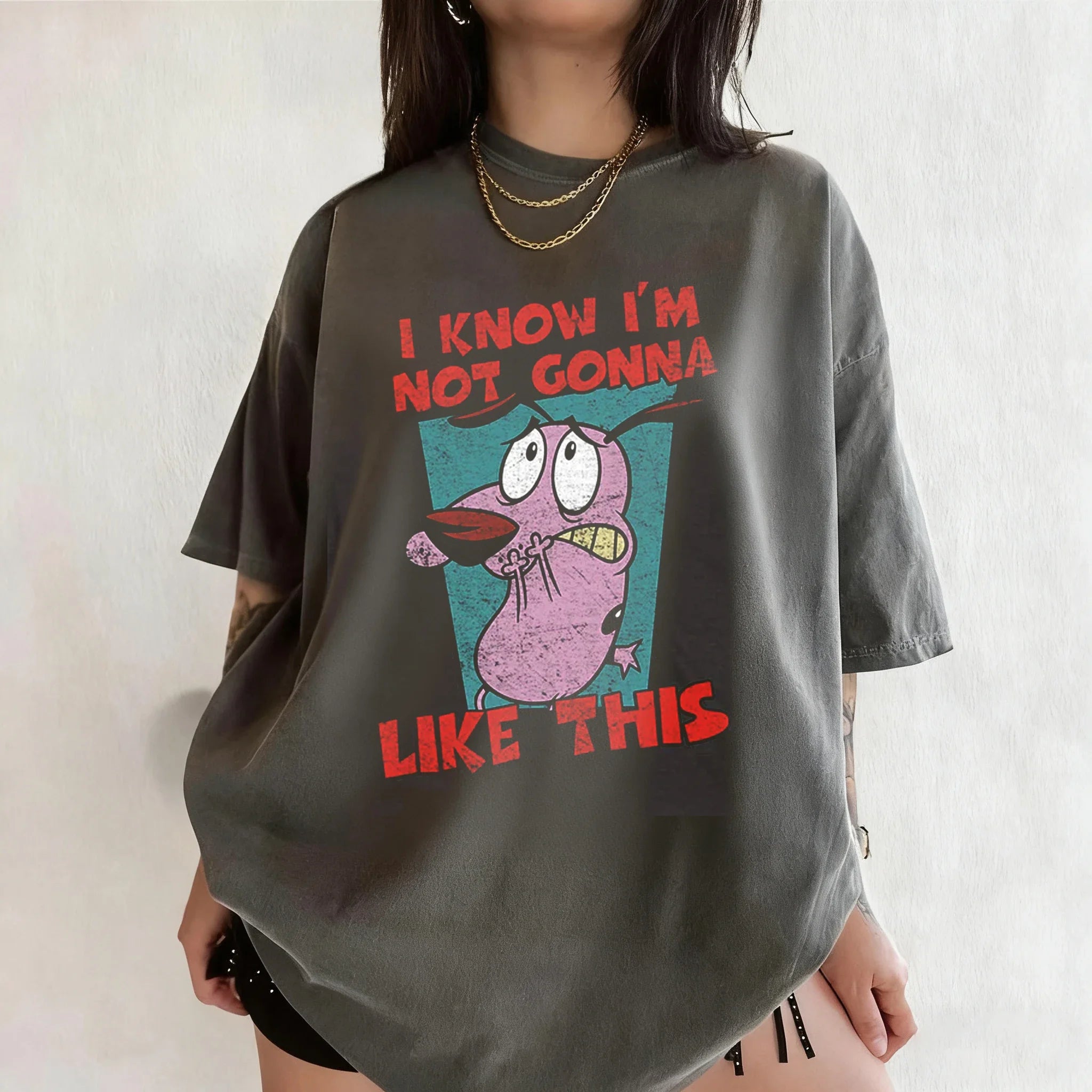 Courage Cowardly Dog Graphic Tee