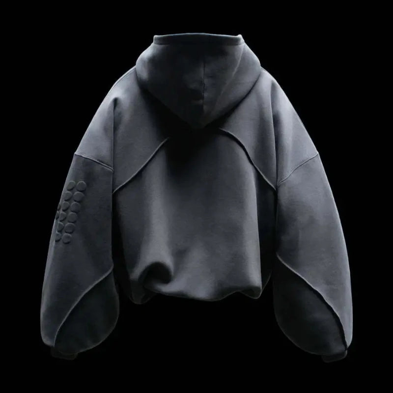 Contrast Stitch Graphic Hoodie