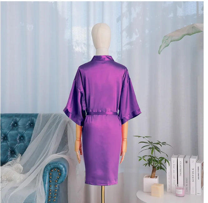 Rose Stripe Morning Robe