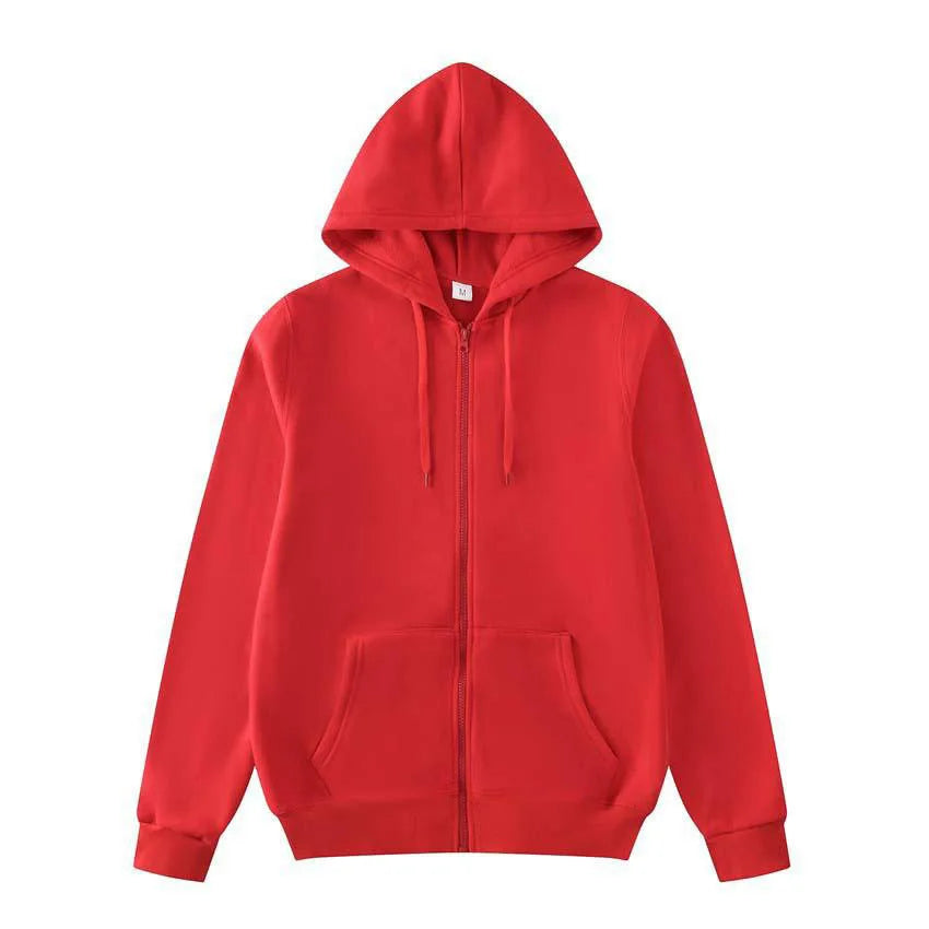 Black Oversized Zip Hoodie