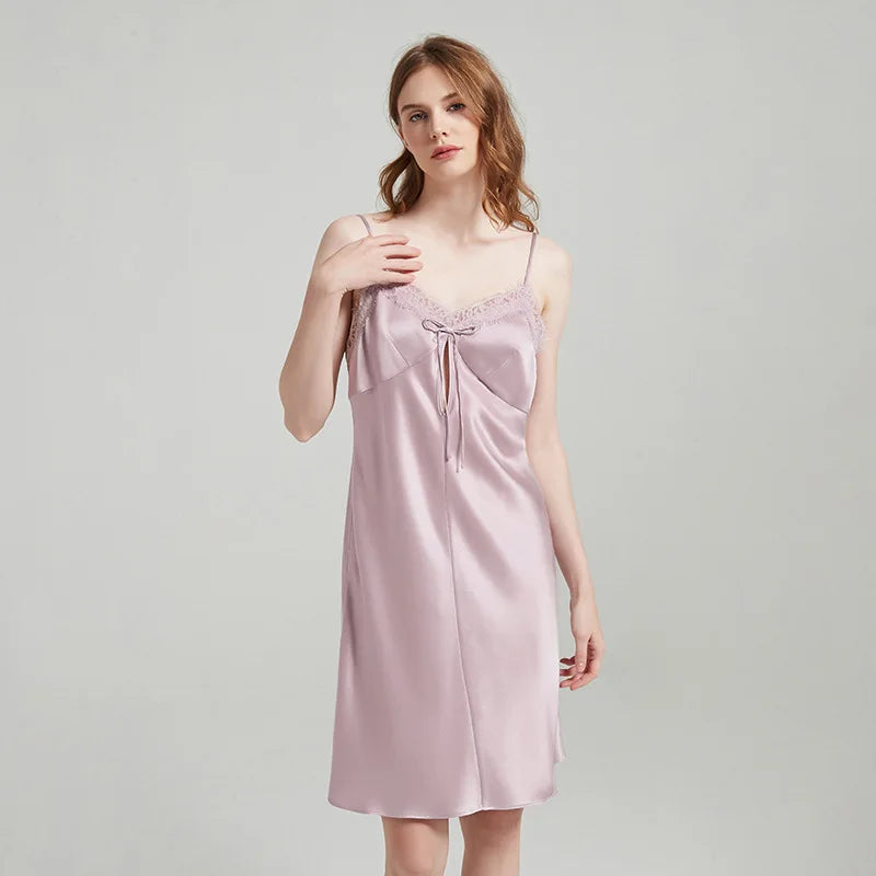 Silk Lace Trim Camisole